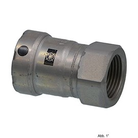 Viega Megapress Transition Piece with Internal Thread, 1 Inch x Rp 1 Inch