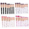 Beavorty 10Pcs eyebrow Highlighter Cosmetic Buffing brush professional makeup concealer