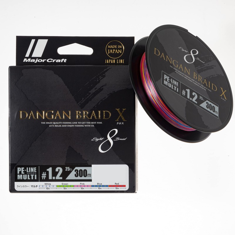 Major Craft PE Line Bullet Braid Cross DBX8-300/1.2MC
