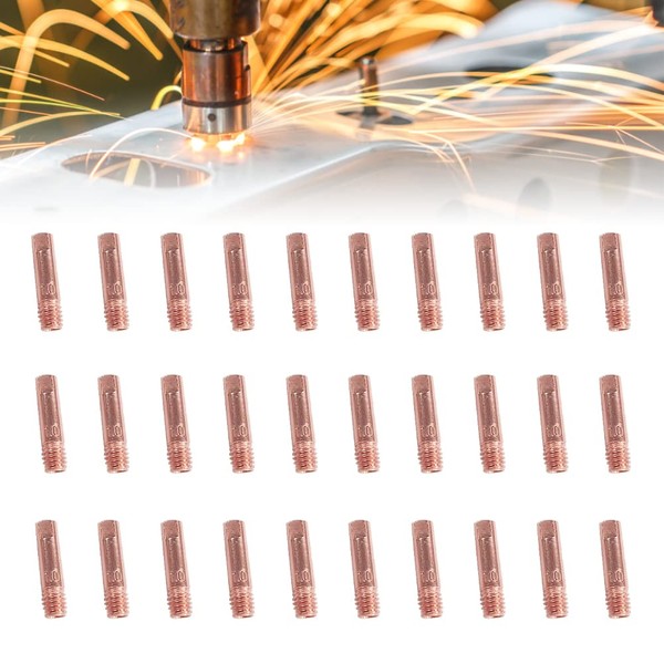 KLYNGTSK Pack of 30 copper power nozzles, welding contact tips,
