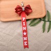 Pin Me Ribbon for Cheer Bag Red Cheer Bow Keychain