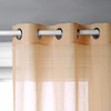 Singinglory Voile Curtains Set of 2 with Tiebacks,Sheer Net Solid