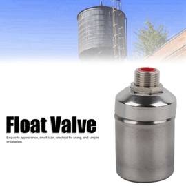 Floating Ball Valve, Automatic Water Level Control Valve, Stainless Steel, 1/2 Inch Float Valve for Water Tank Flushing Tower, Ball Valve