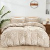 Fondream Beige Branch Duvet Cover Double 3 Pieces Botanical Printed