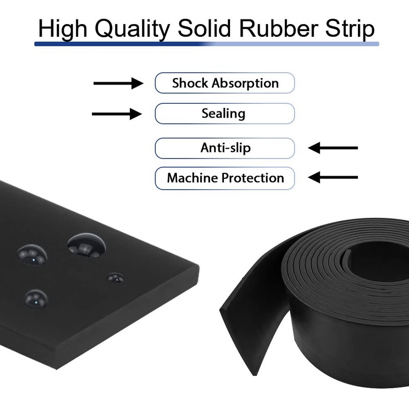 Rubber Strips, Neoprene Rubber Mat, Solid Rubber Profile Rubber Plate
