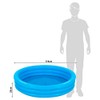 Intex 59416NP Crystal Blue Three Ring Inflatable Paddling Pool 1.14m