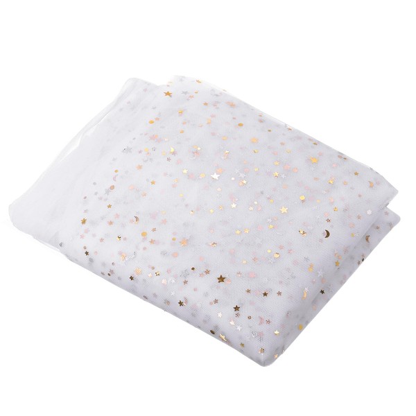 PATIKIL 5 Yards Tulle Fabric, 63inch Glitters Tulle Fabric Rolls