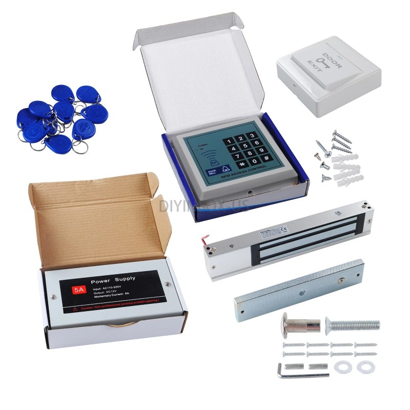 AGPtek Full Set RFID Door Lock Magnetic Access Control System