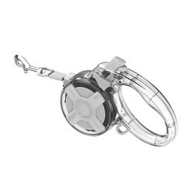 13 Ft Retractable Dog Leash, a Leash for Small Medium Dogs, Suitable for Dogs Weighing up to 44 lbs, One Handed Braking Device, Sturdy Nylon Strap to Avoid Entanglement (White)