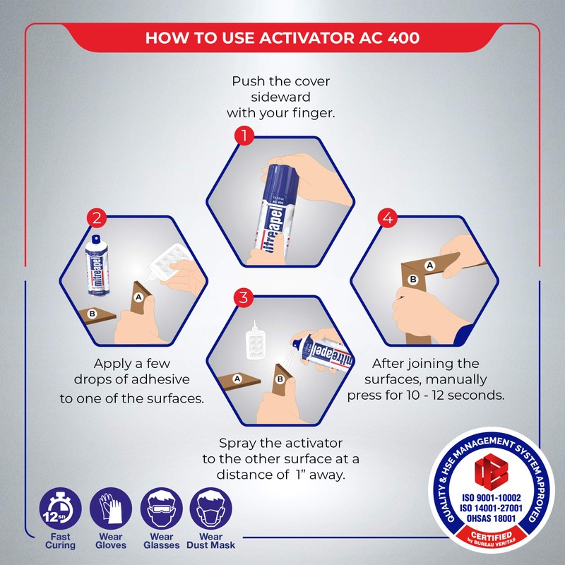 Activator (2 x 13.5 fl oz) Spray Accelerator for CA