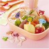 Torune P-3547 Fork Picks, Nakayoshi Animals, 8 Pieces, Lunch Pick