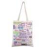 FEELMEM Dancing Girls Tote Bag Dance Lovers Canvas Shoulder Bag