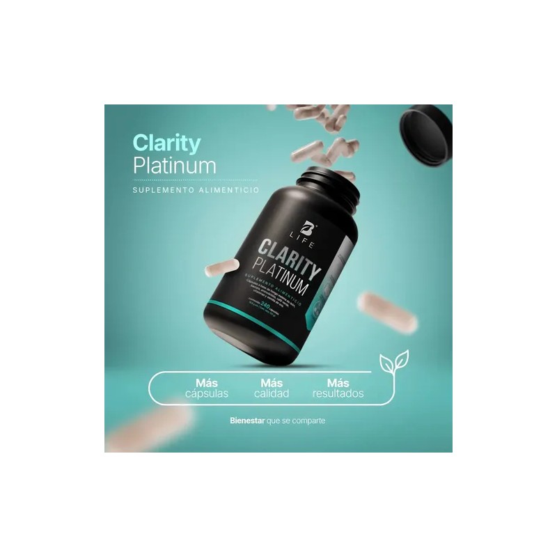 Nootropico Clarity Platinum 0.5g, 240 Capsulas blife