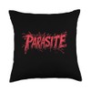 Funny Parasite Speech Costume with this Bold Statement Throw Pillow