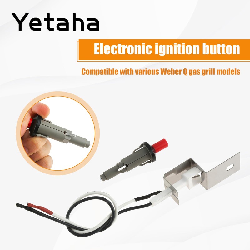Yetaha Piezo Igniter Assembly Replacement Kit, Gas Grill Ignitor Push
