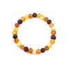 Baltic Amber Bracelet for Adults Made on Elastic Band- Natural