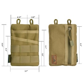 Viperade VE3 Pocket Organiser Tool Organiser for Men, Nylon Pocket Organiser Storage EDC Equipment, Stay Organised, Torch, Tactical Pen