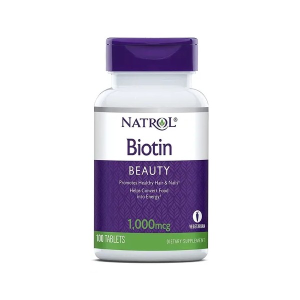 Natrol Biotina 1,000 Mcg 100 Belleza Cabello Uñas Piel