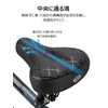 CXWXC Bicycle Saddle Painless, Thick, Waterproof, Cushioning, Large Size, Black