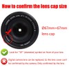 67MM Lens Cap Cover for Canon 77D 90D w/EF-S 18-135mm