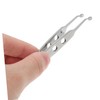 IWOWHERO Ergonomic Eyelid Tweezers for Men Precision Steel Tool for