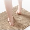 LEZUAN Chenille Bath Mat, Soft Bath Mat, Non-Slip Bath Mat,