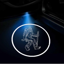 2Pcs Sasquatch Car Door Lights Logo Projector Wireless Ghost Shadow Lamp Laser Ghost Universal