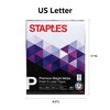 Staples Inkjet Paper, 8 1/2" x 11", Bright White, Half
