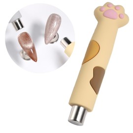 Nail Kobo Cat Hand Magnet Nail Magnet Nail Tool Nail Tool Magnet Stick Magnet Cylinder Type (Cat's Hand Magnet [Kinako])
