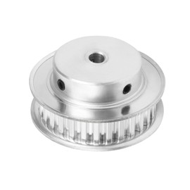Rebower Timing Pulley Aluminium Synchronous Wheels [for 3D Printer 10mm Width Belts, CNC Machines] - 30 Teeth 6mm Bore/Silver Tone/1 Pcs