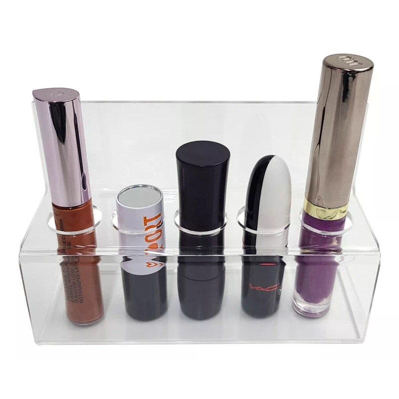Acrimady Exhibidor De Labiales En Acrílico, 3mm (5 Espacios) 5