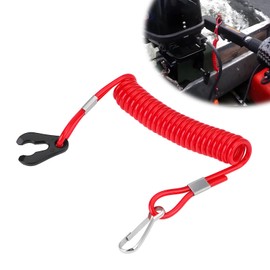 Gasedin Outboard Replacement Engine Stop Lanyard, Boat Engine 682-82556-00 Safety Kill Stop, Emergency Ignition Stop for Watercraft Outboard Motors, Boat Key Lanyard Rope Clip