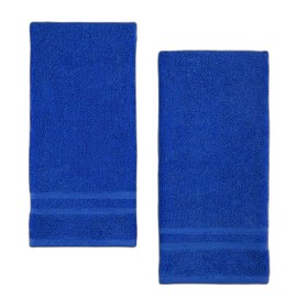 EDB Pack of 2 Luxury Premium Quality Hand Towel (50 x 80 cm, 800-GSM) Highly Absorbent 100% Egyptian Cotton Hotel Quality Guest Towels Set (Royal Blue, 2 - HAND TOWEL)
