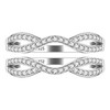 Uloveido Women's 925 Sterling Silver Cubic Zirconia 2 Stackable Rings