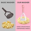 5Pcs Random Color Manual Silicone Potato Masher, Cooking Utensils Masher,