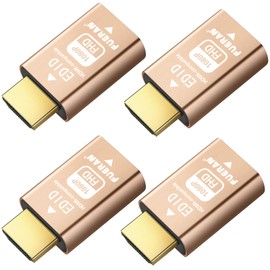 FUERAN HDMI Pass-Through EDID Emulator, 1920x1200@59Hz, Compatible with Video Splitters, Switches and Extenders (1920x1080@60Hz-4P)