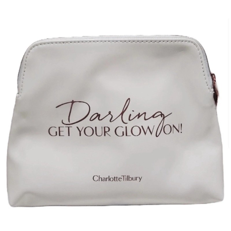 Charlotte Tilbury “Darling, Get Your Glow On!” Cosmetic Makeup Bag
