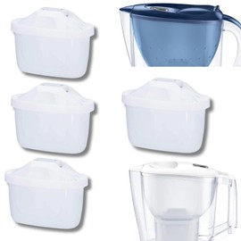 UTIZ Water Filter Cartridges, Compatible with Brita® Maxtra®+ Plus and Maxtra Pro® All-in-1, Suitable for Brita® Marella® Jug and Kettle, Reduces PFAS, PFOA/PFOS, TÜV SÜD and NSF Certified (Pack of 4)