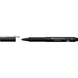 Faber-Castell Marcadores Ecco Pigment con 6 estilógrafos desechables, este set incluye 6 estilógrafos en tinta negra, cada uno con una punta de diferente grosor (0.05, 0.1, 0.2, 0.3, 0.4, 0.5)
