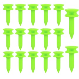 NOOYNOEO Golf Tees Plastic, 100pcs Green Castle Golf Tees, 25mm Small Castle Tees, Highly Visible Bright Colors, Durable Winter Golf Tees