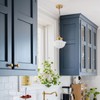youngrender Schoolhouse Pendant Fixtures, 9" Brass Gold Milk Glass Pendant