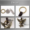 Buzz Selection AC357 Key Ring, Key Ring, Leather, Charm, Miscellaneous