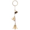 Brass Rustic Hanging Bells for Door Knob Decoration, Home Garden