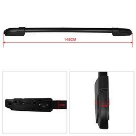 SCITOO Roof Rack Side Rails Fit for Honda Pilot 2009 2010 2011 2012 2013 2014 2015,for Rooftop Cargo Carrier Bag Basket Luggage Kayak Canoe Bike Snowboard Skiboard