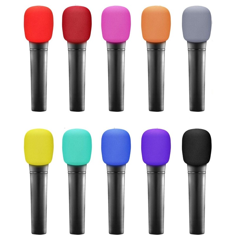 Fielect Microphone Cover Foam Mic Cover Handheld Microphone Windscreen Shield