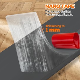 Holikme 2 Door Draft Stopper Sheets, Rolls & Strips Under Door Draft Blocker Insulator Door Sweep Weather Stripping Noise Stopper Strong Adhesive Grey