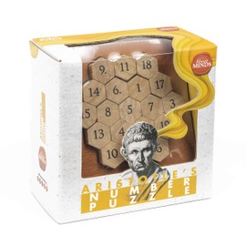 Great Minds Aristotle’s Number Brain Teaser Puzzle 3D Wooden Puzzles by Professor Puzzle.
