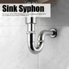 Sink Siphon Trap Waste Drain Valve Kit Washbasin Syphon Draining