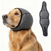 Sishuis Dog Ear Muffs Hematoma Flap No Ear Wraps Waterproof Elastic Cover with Calming Hoodie, Black, Small / 시슈이스 반려견 귀 머프 혈종용 플랩 이어 랩 없음 진정 후디가 포함된 방수 탄력 커버, Black, Small