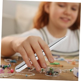 Hohopeti 2pcs Stainless Steel Beads Scoop Tool for Jewelry Making Beads Spoon for Jewelry Accessory Crafting